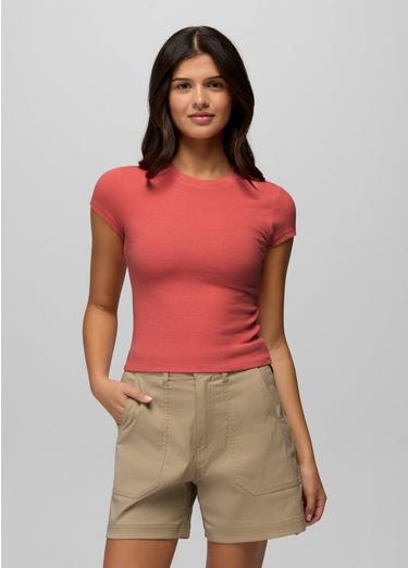 Lotus Short Sleeve Tee, Color: Guava, image 29