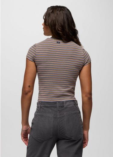 Lotus Short Sleeve Tee, Color: Long Beach Stripe, image 6