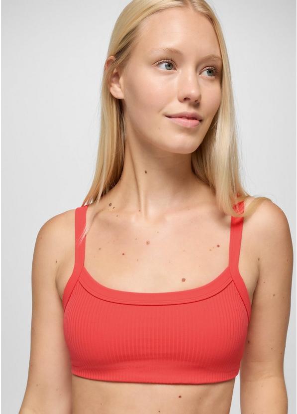 Luxara Rib Bra, Color: Rose Fire, image 5