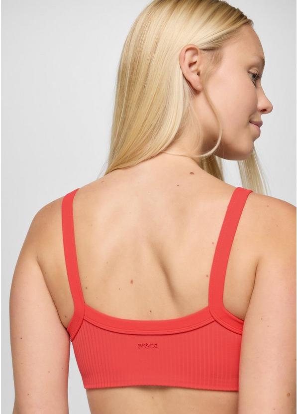 Luxara Rib Bra, Color: Rose Fire, image 6
