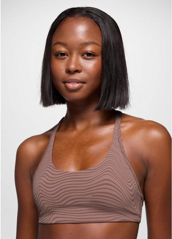 Luxara Racerback Bra, Color: Carob Wavee, image 5