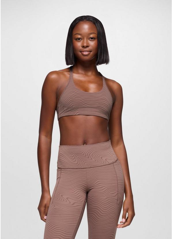 Luxara Racerback Bra, Color: Carob Wavee, image 1