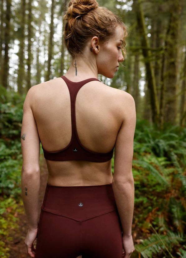 Luxara Racerback Bra, Color: Cacao, image 7