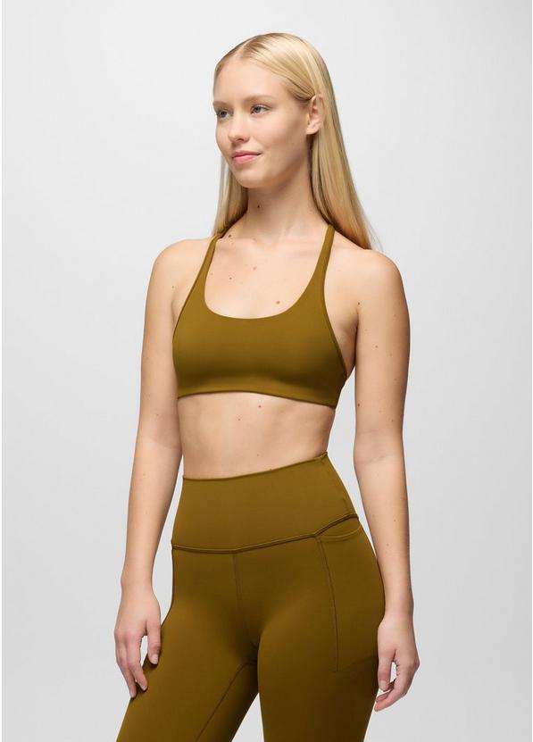 Luxara Racerback Bra, Color: Retro Olive, image 1