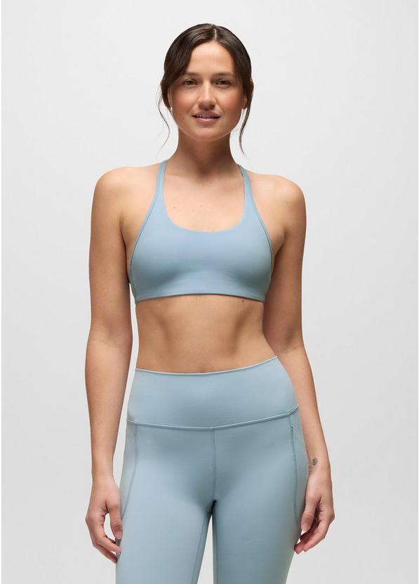 Luxara Racerback Bra, Color: Glacier Skies, image 1