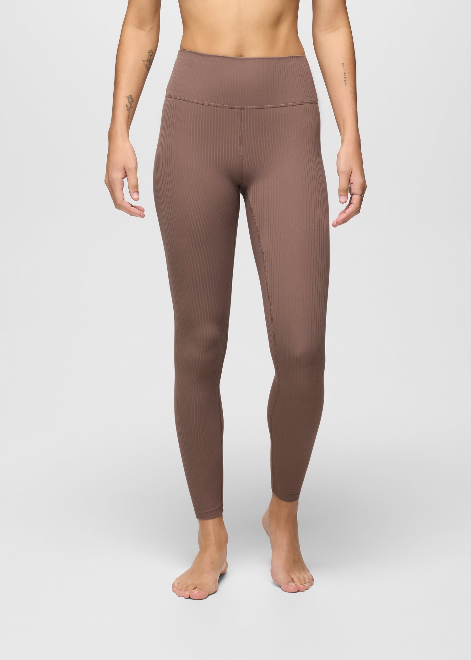 Womens prAna Luxara™ Rib 7/8 Legging - Carob