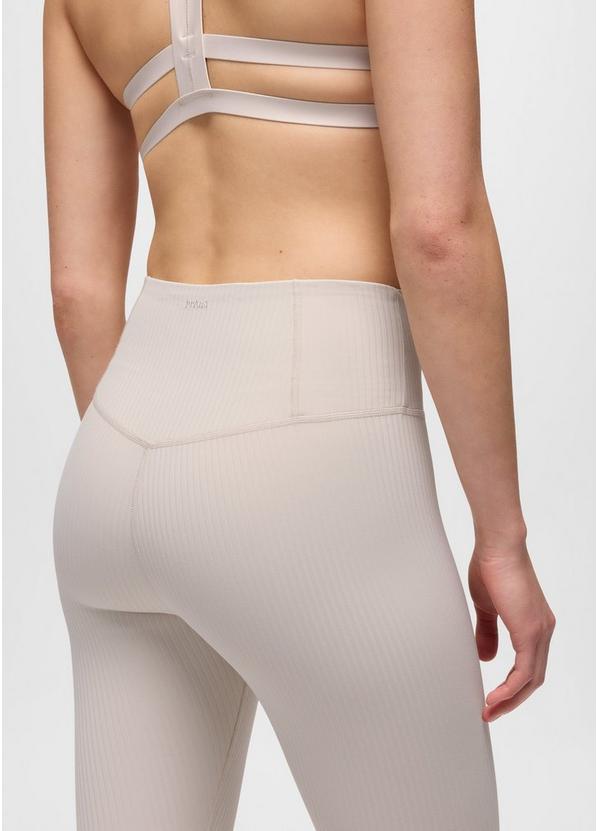 Luxara Rib 7/8 Legging, Color: Almond, image 3