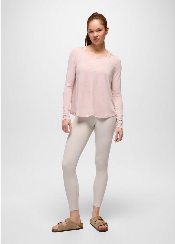 Luxara Rib 7/8 Legging, Color: Almond, image 5