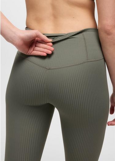 Luxara Rib 7/8 Legging, Color: Thyme, image 3