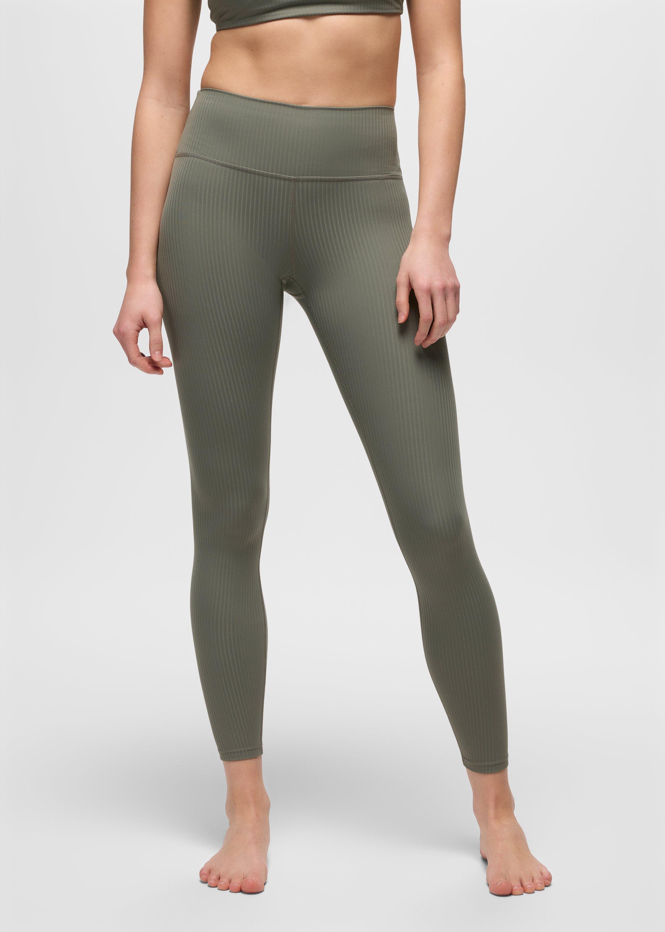 Womens prAna Luxara&trade; Rib 7/8 Legging - Thyme