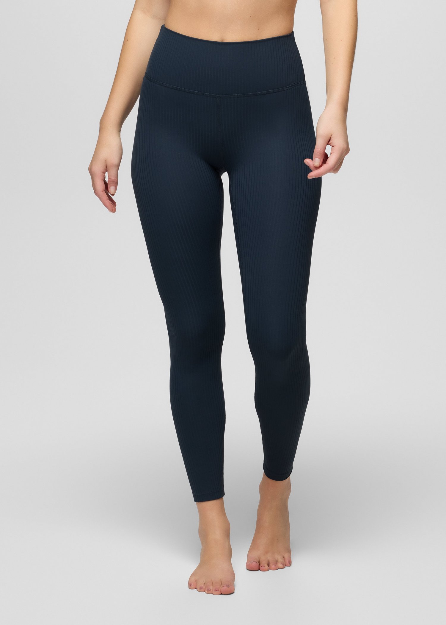 Womens prAna Luxara™ Rib 7/8 Legging - Stormy Night
