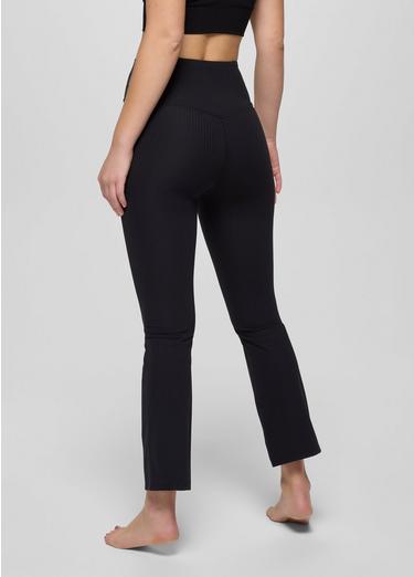 Luxara Rib Flare Crop, Color: Black, image 6