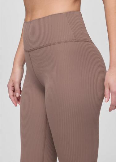 Luxara Rib Flare Crop, Color: Carob, image 8