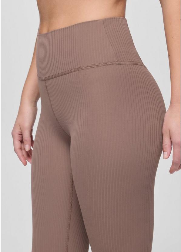 Luxara Rib Flare Crop, Color: Carob, image 4