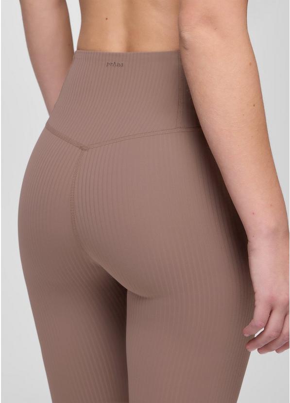 Luxara Rib Flare Crop, Color: Carob, image 3