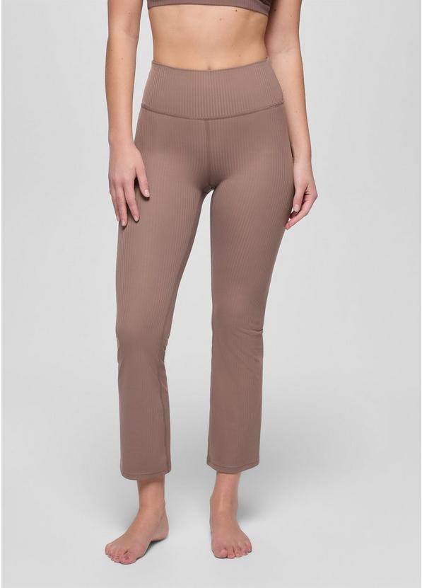 Luxara Rib Flare Crop, Color: Carob, image 1