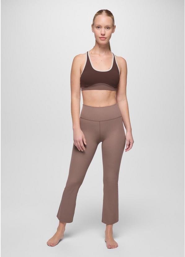 Luxara Rib Flare Crop, Color: Carob, image 5