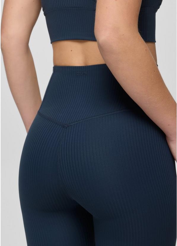 Luxara Rib Flare Crop, Color: Stormy Night, image 6