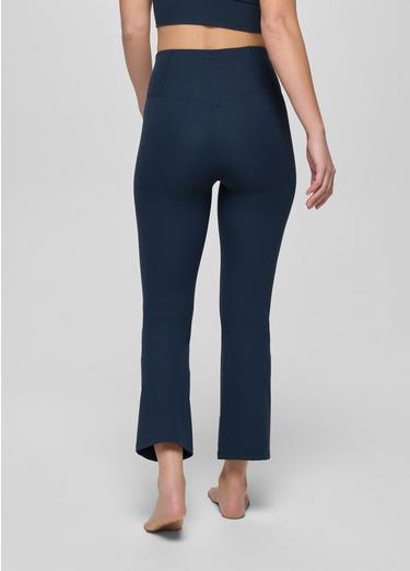 Luxara Rib Flare Crop, Color: Stormy Night, image 2