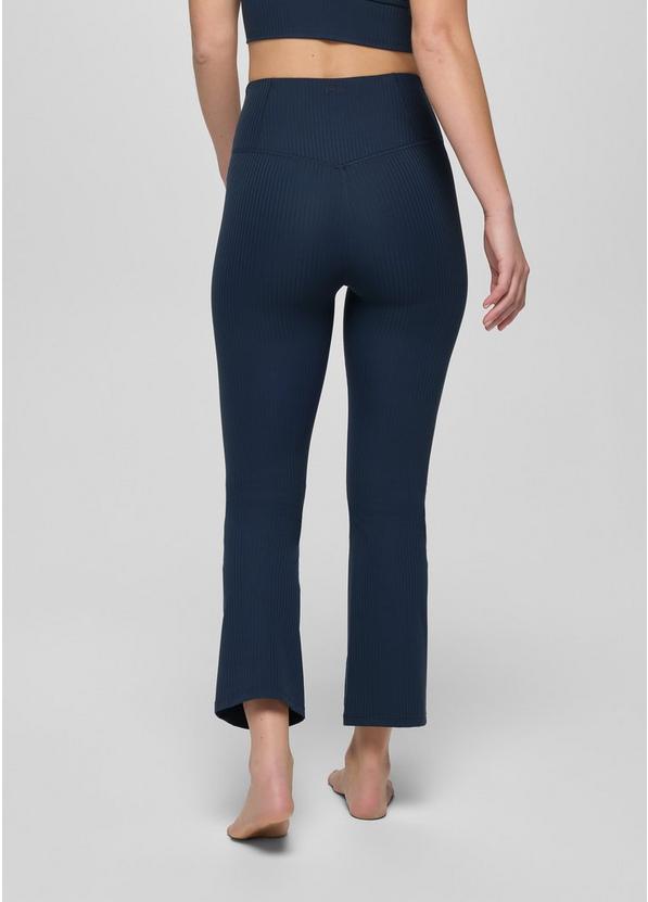 Luxara Rib Flare Crop, Color: Stormy Night, image 2