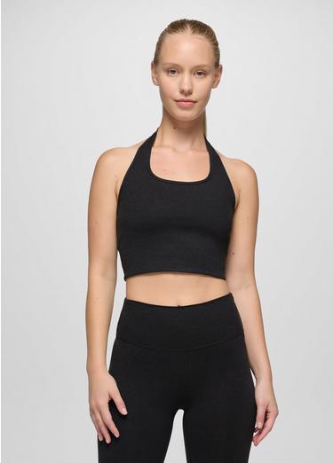 Heavana Halter Top, Color: Black Heather, image 7