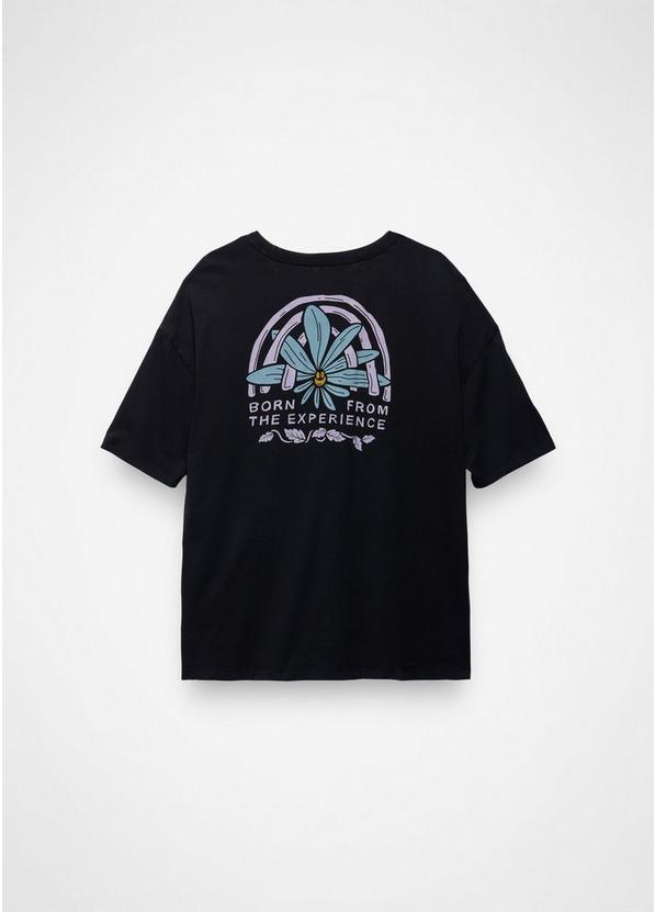 Everyday Graphic Oversized Tee, Color: Black Happy Petals, image 7