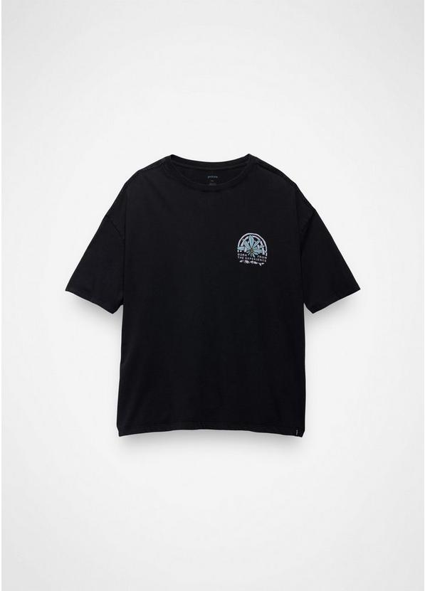 Everyday Graphic Oversized Tee, Color: Black Happy Petals, image 6