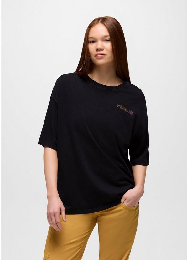 Everyday Graphic Oversized Tee, Color: Black Good Vibes, image 8