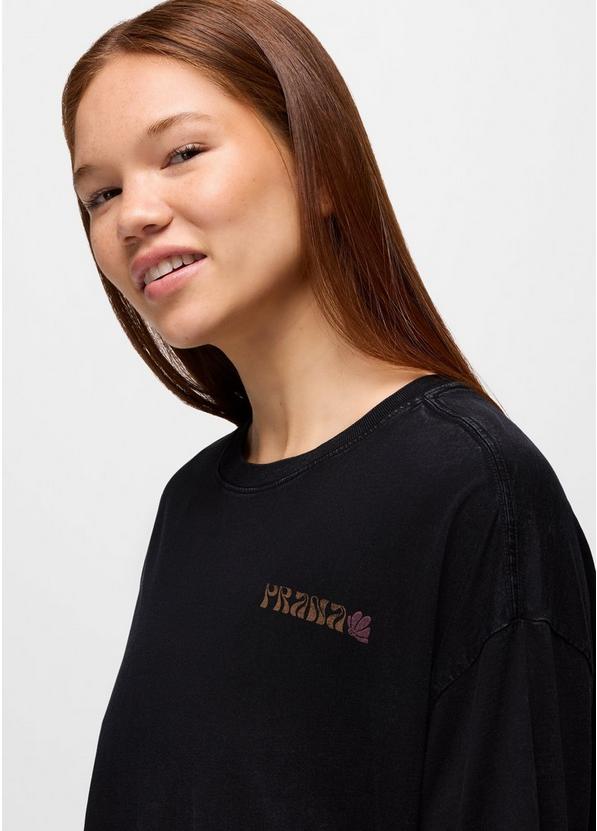 Everyday Graphic Oversized Tee, Color: Black Good Vibes, image 4