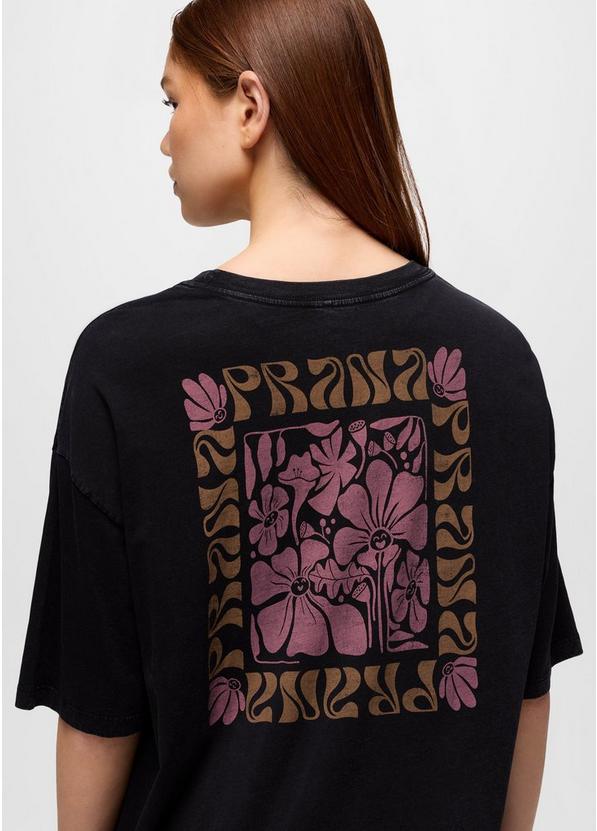 Everyday Graphic Oversized Tee, Color: Black Good Vibes, image 3