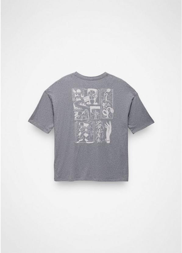 Everyday Graphic Oversized Tee, Color: Medium Heather Grey Storybook, image 7