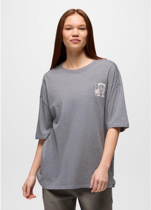 Everyday Graphic Oversized Tee, Color: Medium Heather Grey Storybook, image 1