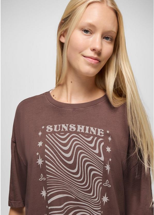 Everyday Graphic Oversized Tee, Color: Carob Sunshine Daydream, image 3