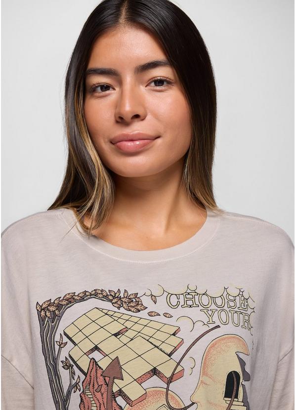 Everyday Graphic Oversized Tee, Color: Almond Mind Eraser, image 5