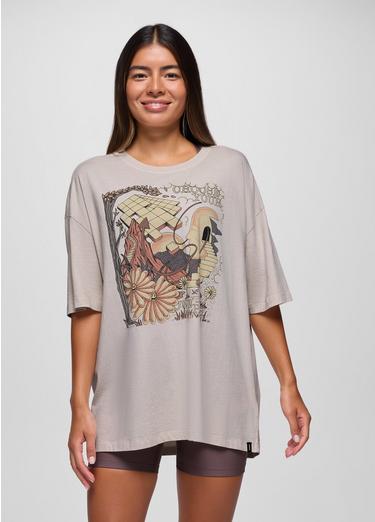 Everyday Graphic Oversized Tee, Color: Almond Mind Eraser, image 1