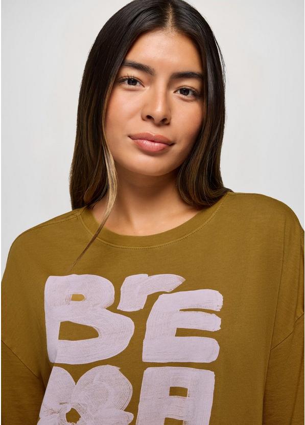 Everyday Graphic Oversized Tee, Color: Retro Olive / Luminous Breathe, image 3