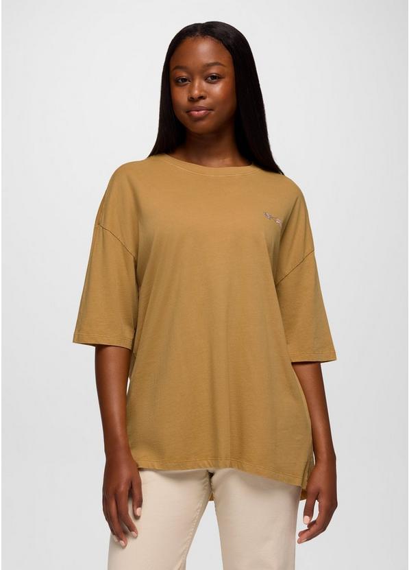 Everyday Graphic Oversized Tee, Color: Dijon Vacation, image 1