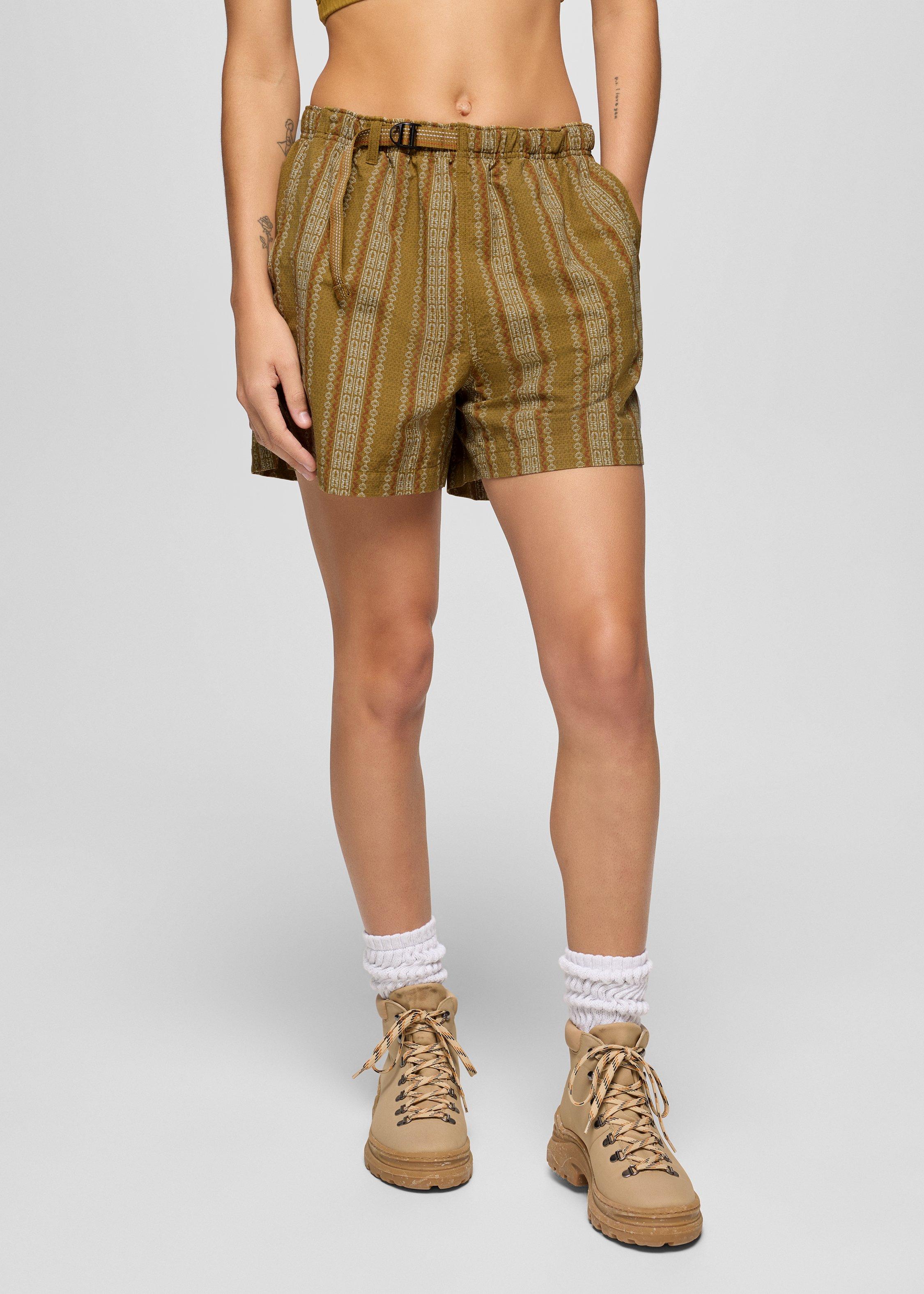 Womens prAna Indio Heritage Short - Retro Olive