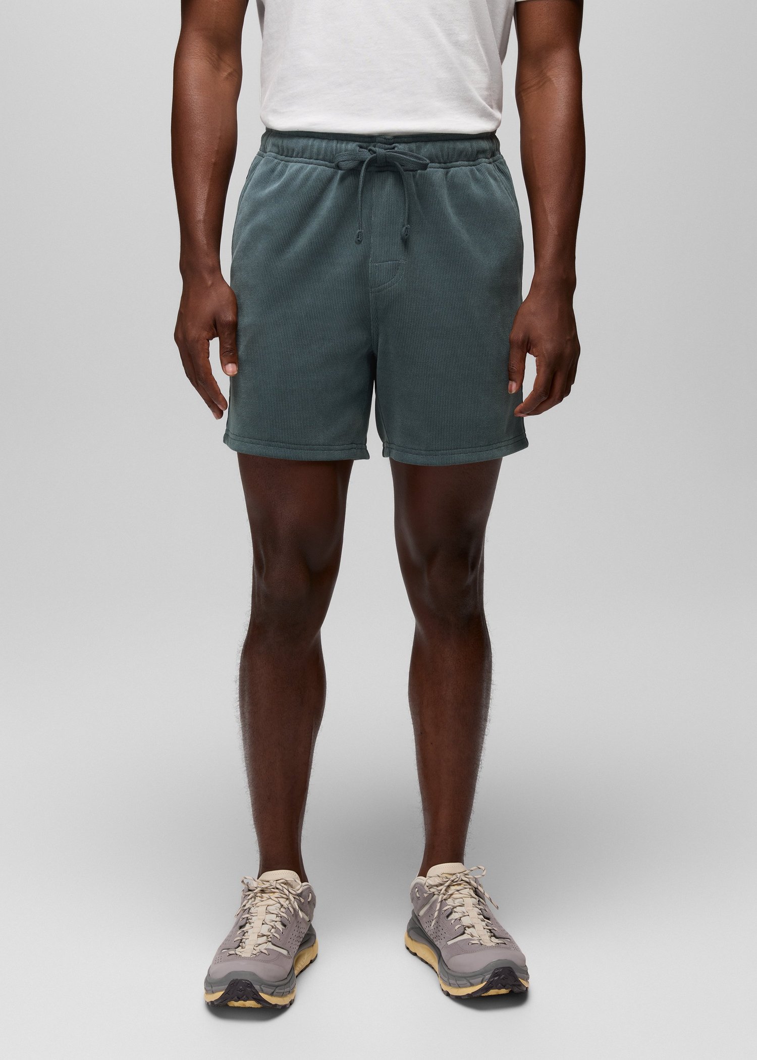 Mens prAna Deja View Short - Grey Blue