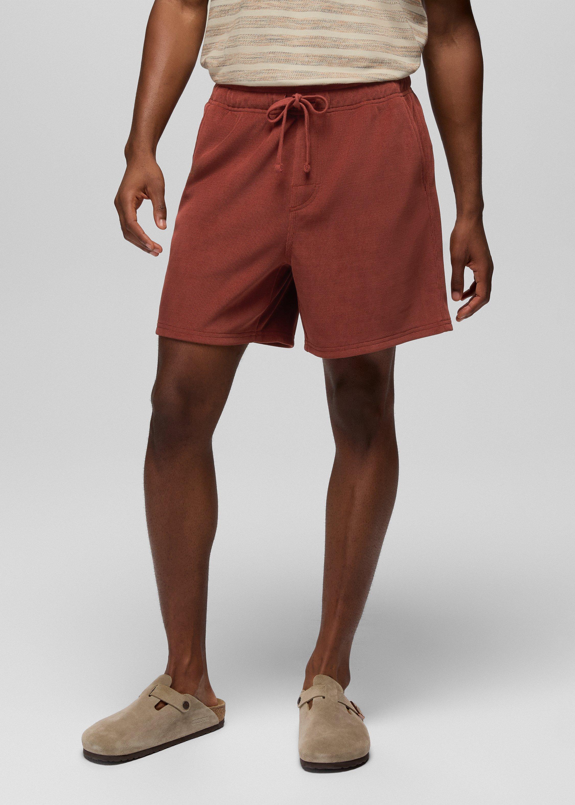 Mens prAna Deja View Short - Red Ochre