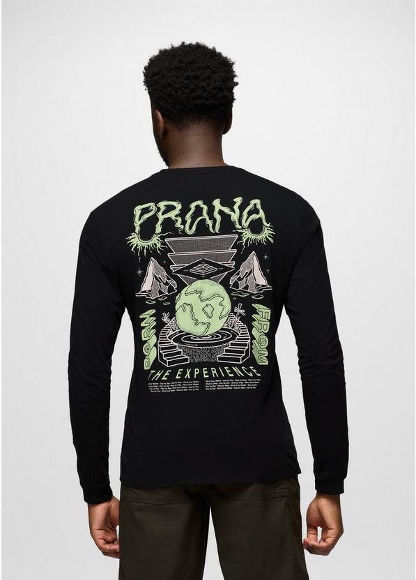 Everyday Graphic Long Sleeve Tee, Color: Black Awake, image 2