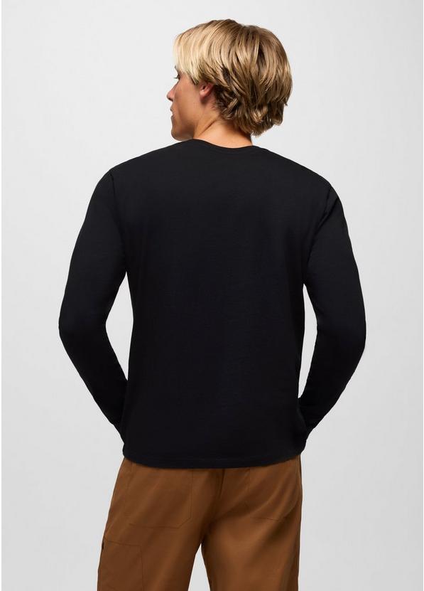 Everyday Graphic Long Sleeve Tee, Color: Black Wandering World, image 2