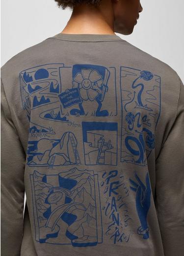 Everyday Graphic Long Sleeve Tee, Color: Thyme Storybook, image 7