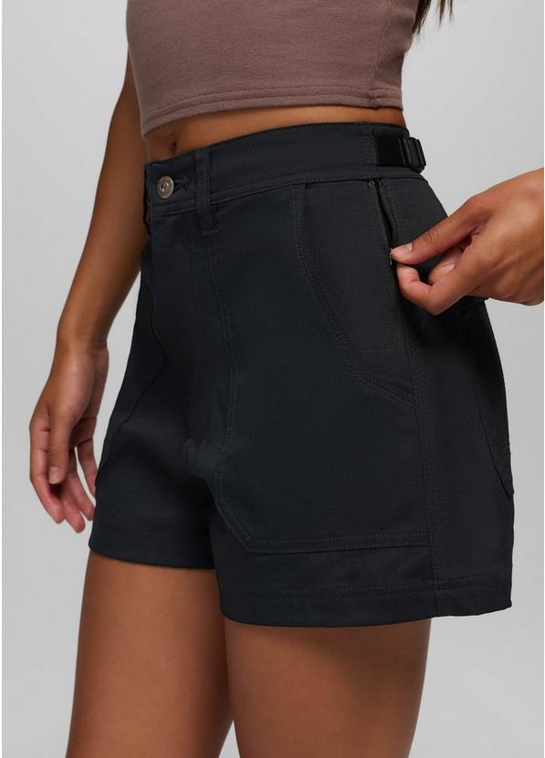 Stretch Zion Cargo Short, Color: Black, image 3