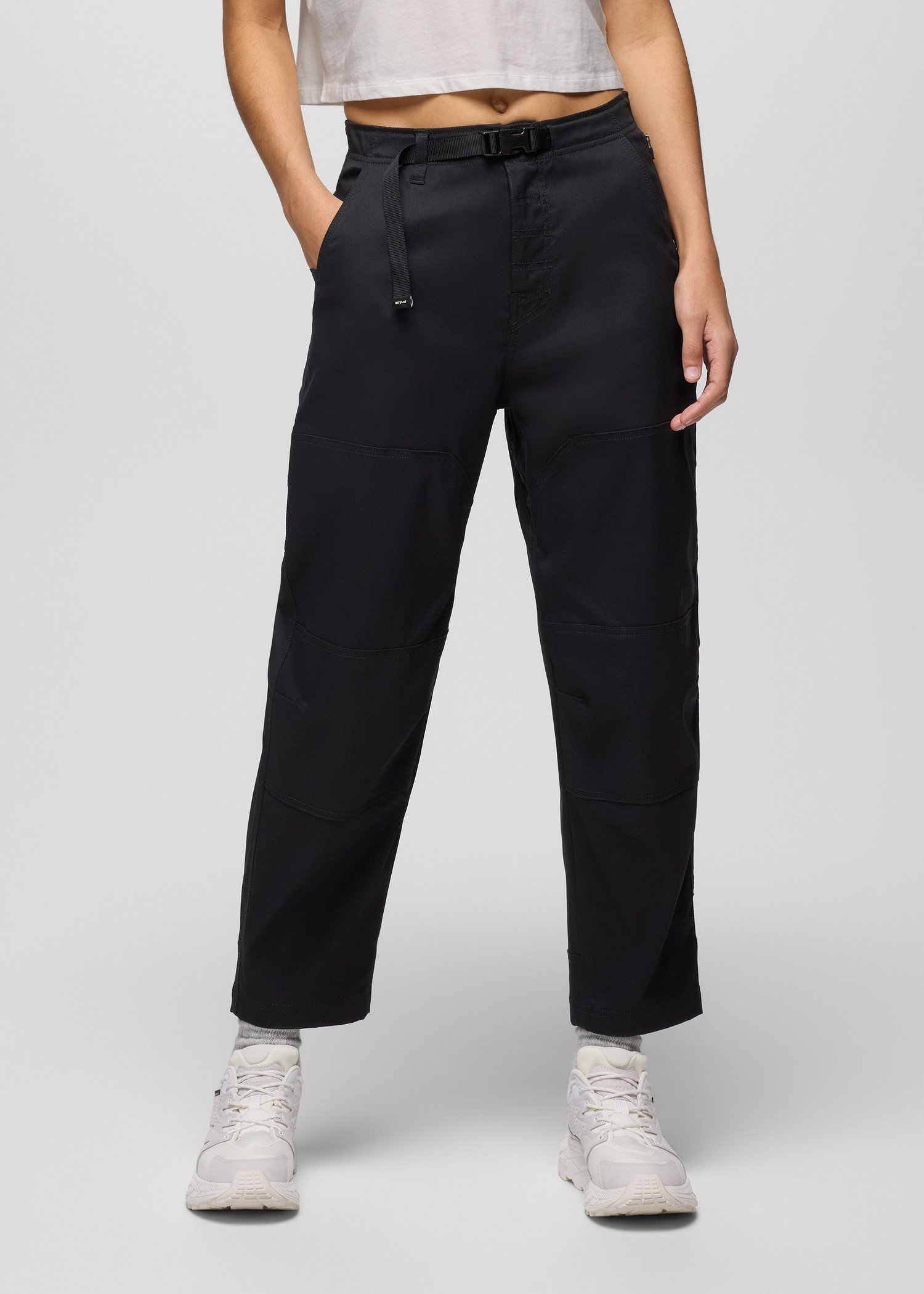 Womens prAna Stretch Zion™ Cinch Pant - Black