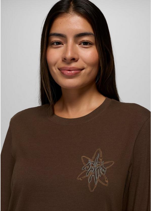 Heritage Graphic Long Sleeve Tee, Color: Dark Roast Atom, image 5