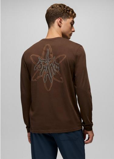 Heritage Graphic Long Sleeve Tee, Color: Dark Roast Atom, image 8
