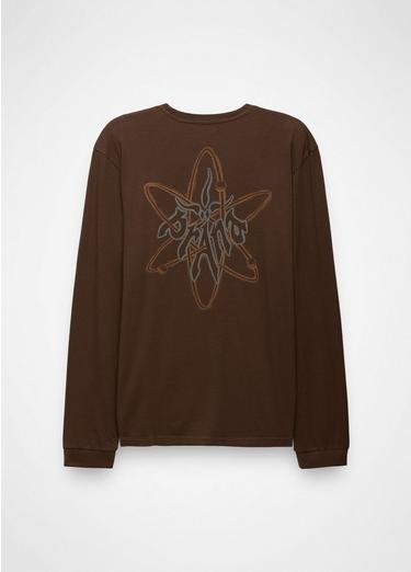 Heritage Graphic Long Sleeve Tee, Color: Dark Roast Atom, image 3