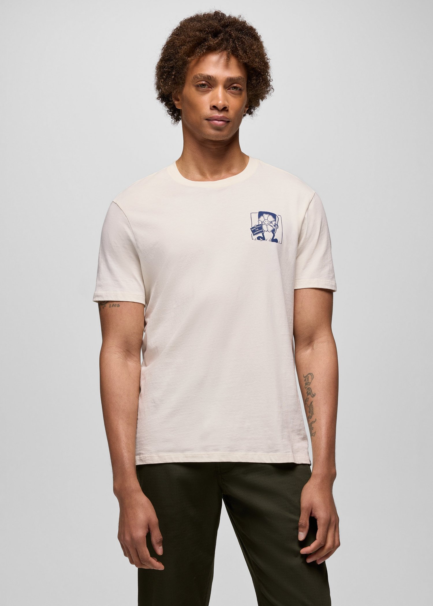 Mens prAna Everyday Storybook Graphic Tee - Canvas