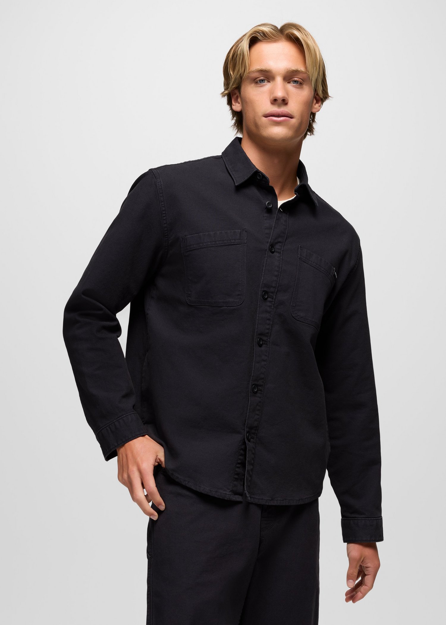 Mens prAna Rock Ridge Overshirt - Black